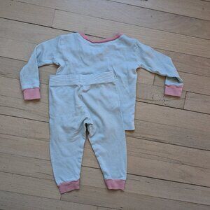 Toddler Lake Pajama Set 18-24 m pink and green stripes